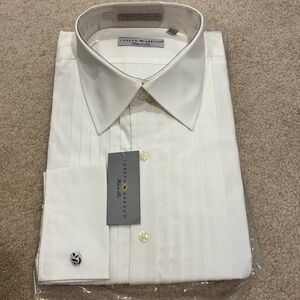 Mens designer dress shirt. Black tie